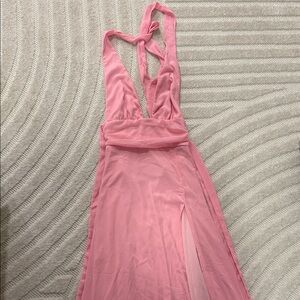 Elegant Pink Maxi Dress